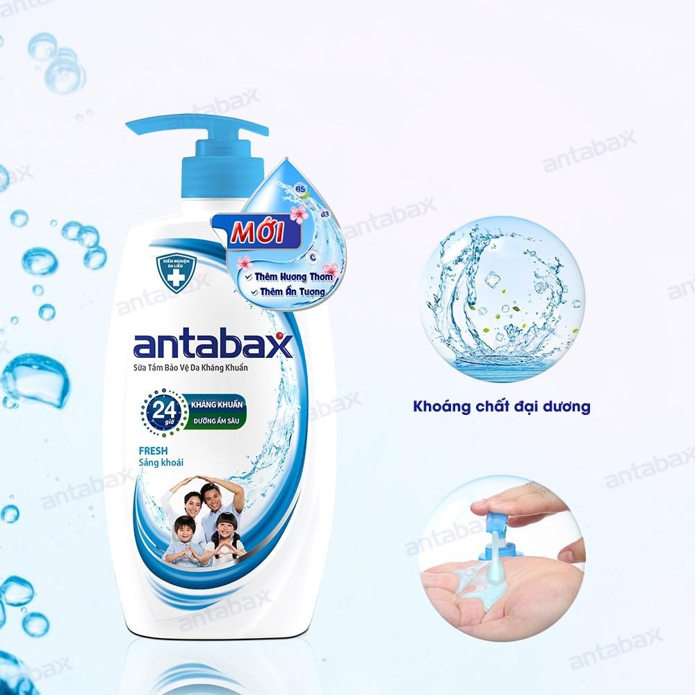 Sữa Tắm Bảo Vệ Da Kháng Khuẩn Antabax Fresh Sảng Khoái 900ml