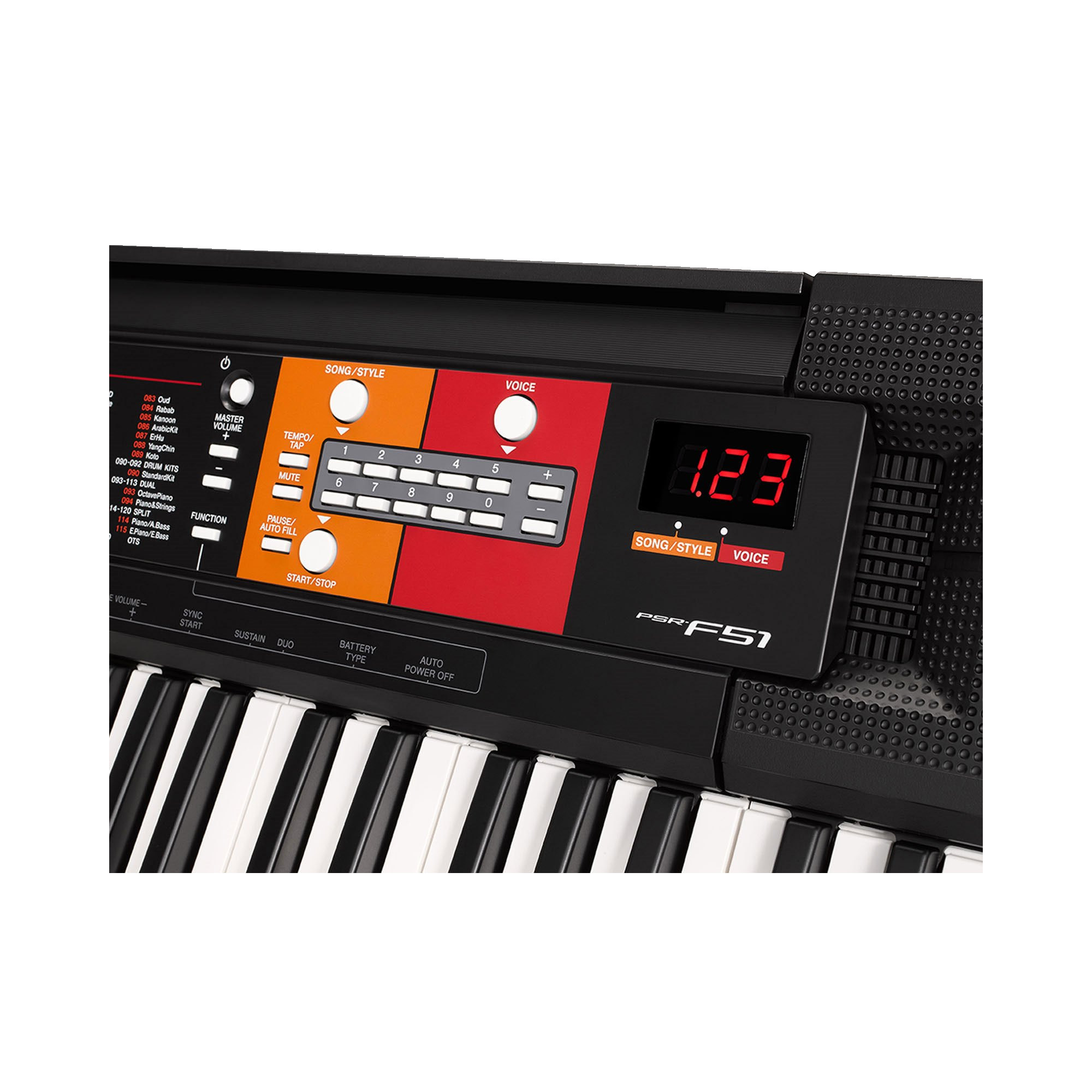 Đàn Organ Yamaha PSR F51 - Màu đen - Hàng chính hãng