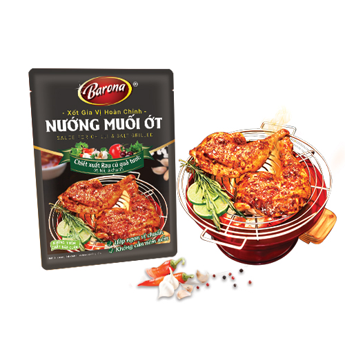 Combo 9 gói Gia Vị Hoàn Chỉnh Barona 80g ướp ngon chuẩn vị không cần nêm nếm