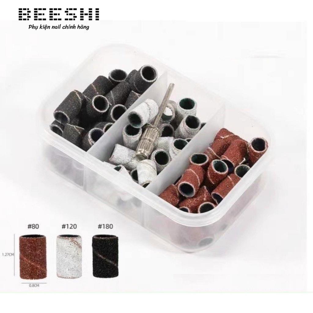 Hộp 50 đầu mài móng đen độ nhám 180 beeshi shop nail