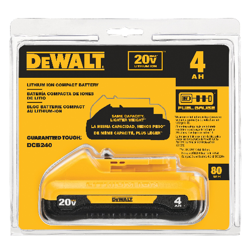 Pin li-ion cho máy khoan 20V- 4Ah Dewalt DCB240-B1