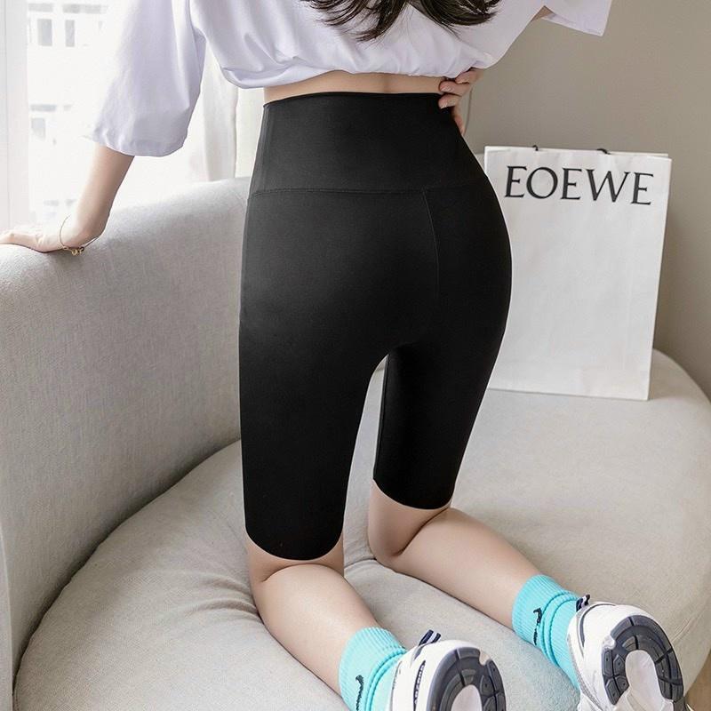 Quần legging đùi cuộn tím siêu Hot QN14