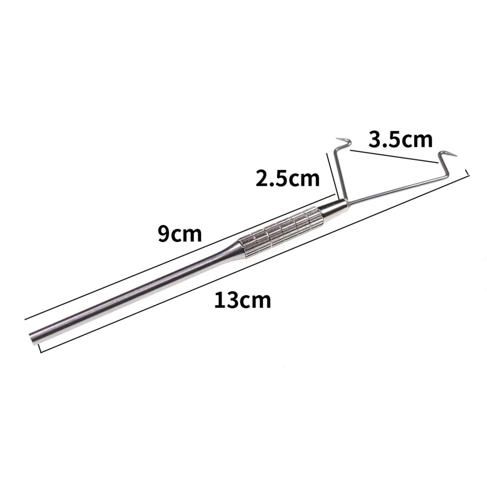 Fly Tying Finisher Device Stainless Steel Fishing Knot Tool Accessories