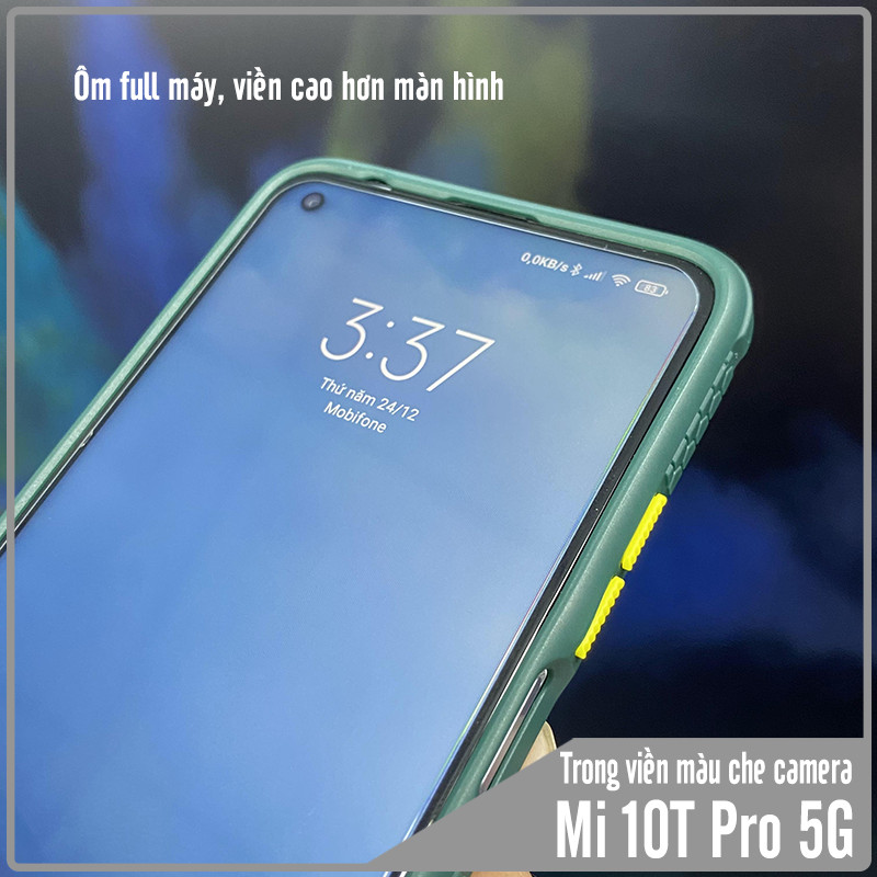 Ốp lưng cho Xiaomi Mi 10T Pro - Redmi K30S trong viền màu che camera 4 Gốc chống sốc