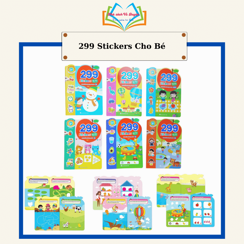 Sách - Bóc Dán Phát Triển Trí Tuệ Cảm Xúc CQ, IQ, EQ 299+ Stickers