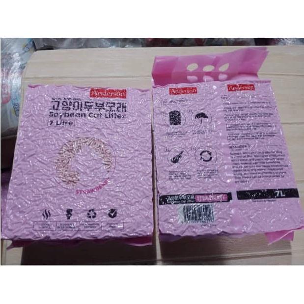 Cát vệ sinh đậu nành cho mèo 7L Anderson - Công nghệ Hàn Quốc