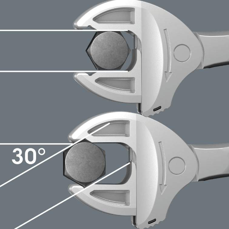 Cờ lê tự điều chỉnh size 10 - 13 (hệ mét) hay 7/16&quot; - 1/2&quot; (hệ inch) 6004 Joker S self-setting spanner Wera 05020100001