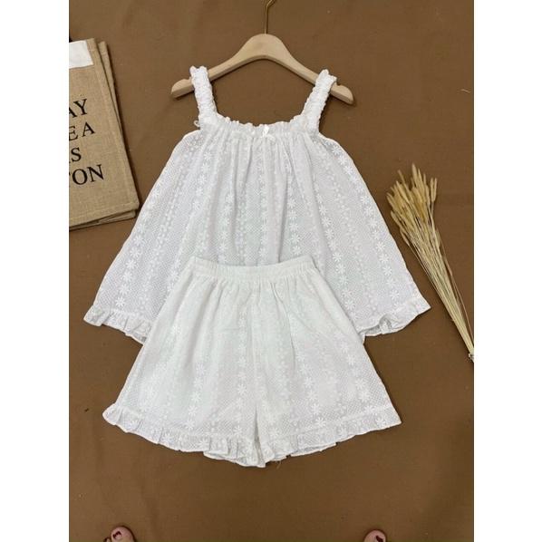 set ngủ vải thêu