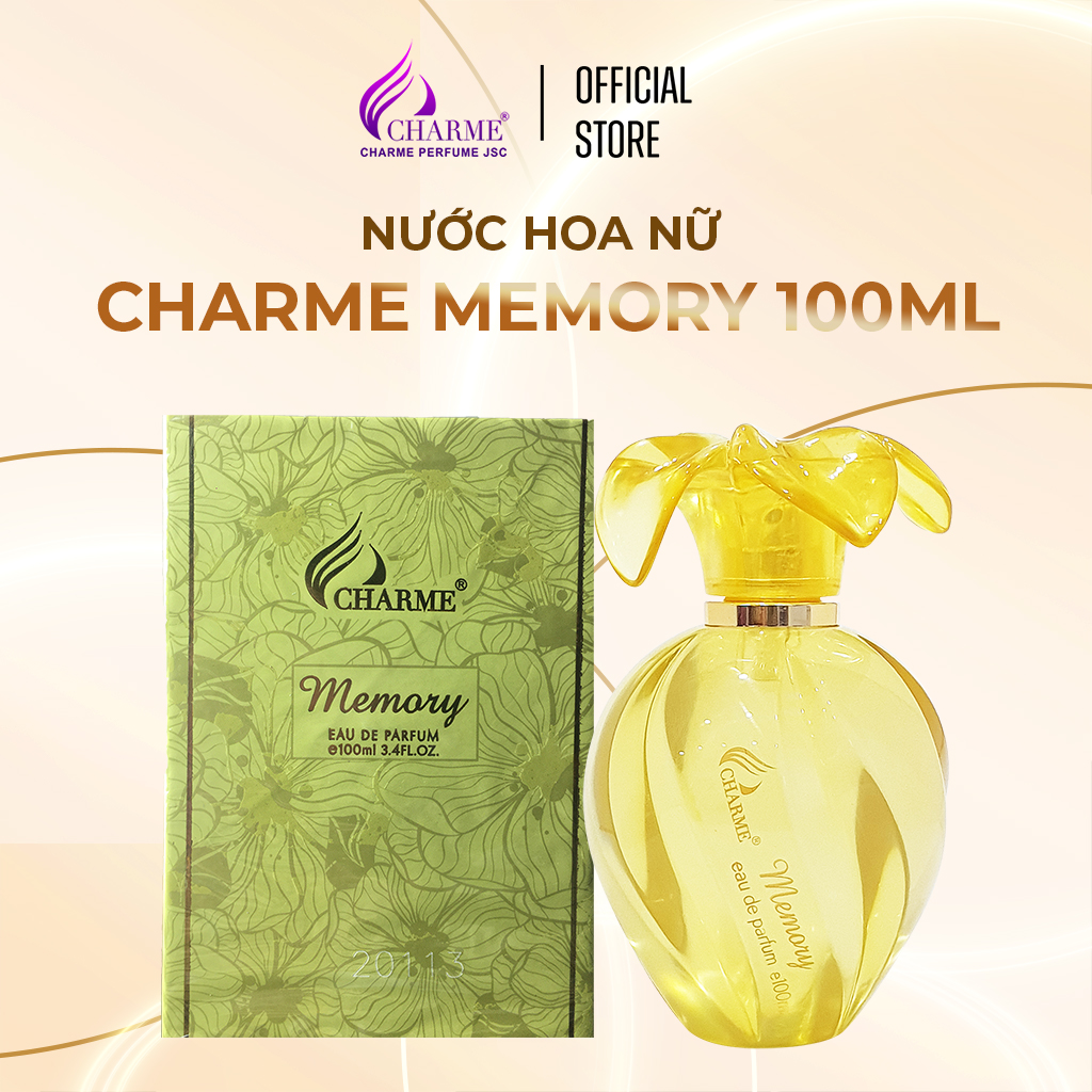Nước hoa nữ thơm lâu, Charme Memory, mùi hương hoa hồng Bulgaria, nồng nàn kiêu kỳ, dành cho nữ giới, 100ml