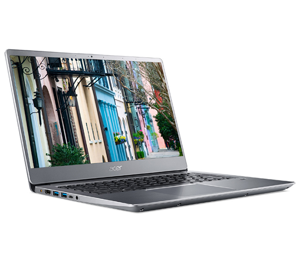 Laptop Acer Swift 3 SF314-56-50AZ/ Core i5-8265U(1.60 GHz/6MB)/ 2x4GBRAM/ 256GBSSD/ Intel UHD Graphics/ 14FHDIPS/ Webcam/ Wlan ac+BT/ FPR/ 4cell/ Win 10 Home/ Bạc (Sparkly Silver)/ 1Y WTY_NX.H4CSV.008 - Hàng Chính Hãng