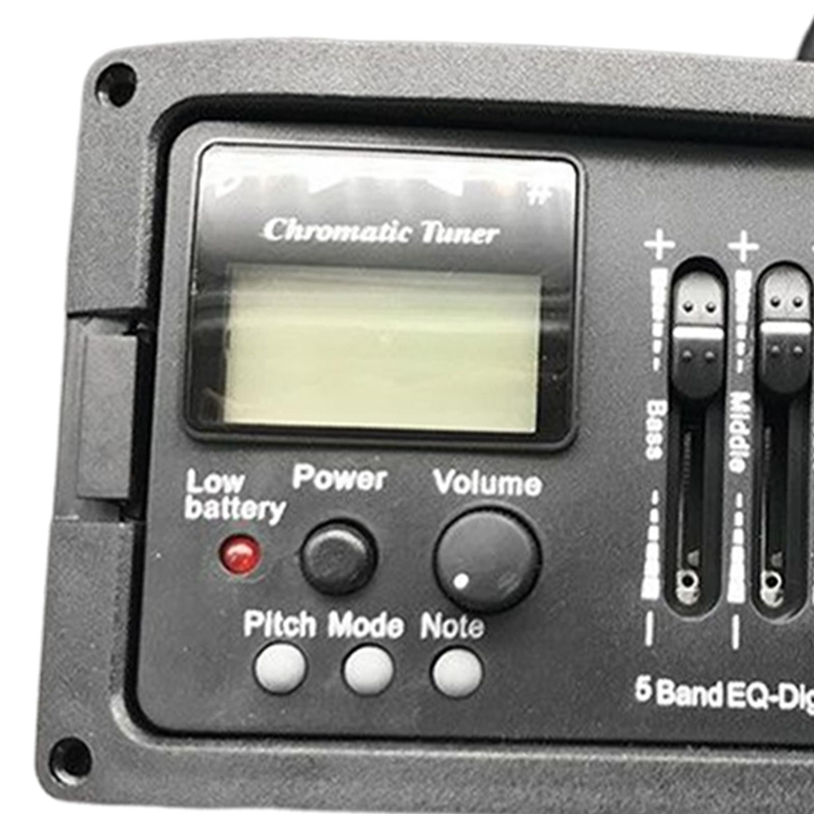 Digital 5 Band Chromatic Tuner Acoustic Guitar Amplifier