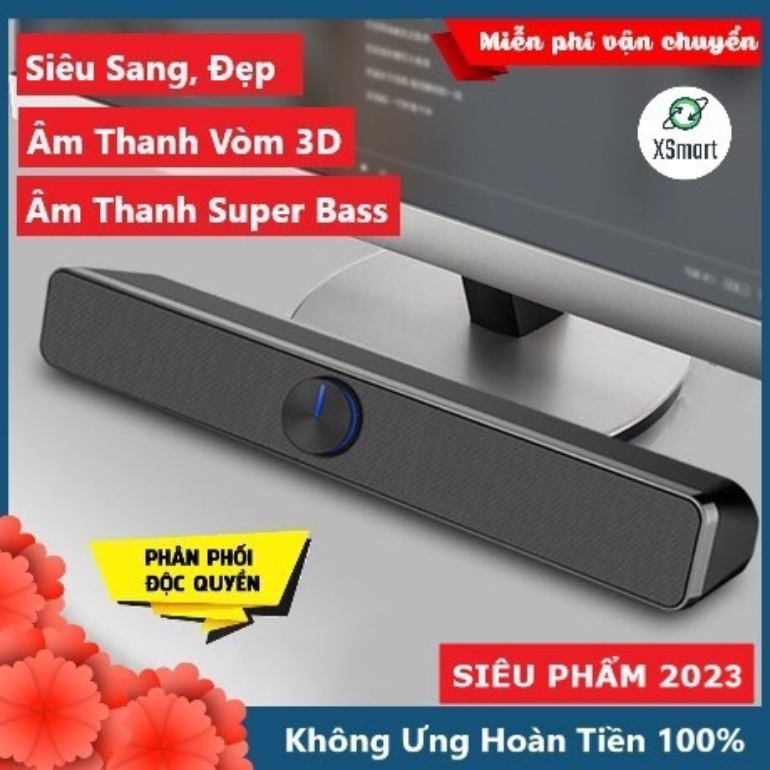 Loa XSmart SADA V-193 SUPER BASS 2023 Có Bluetooth Âm Thanh Vòm 3D Phiên Bản Đặc Biệt, Dùng Cho Máy Tính, Laptop, PC, Tivi - Hàng Chính Hãng