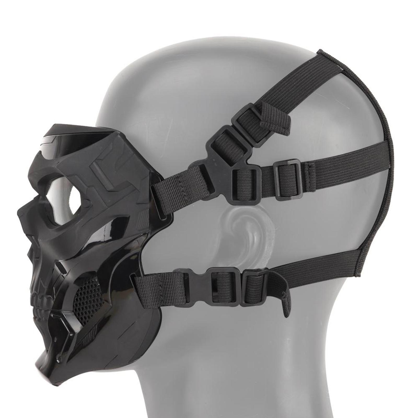 Tactical Face Mask Outdoor Hunting Protective Full Face Masks Cover Black
