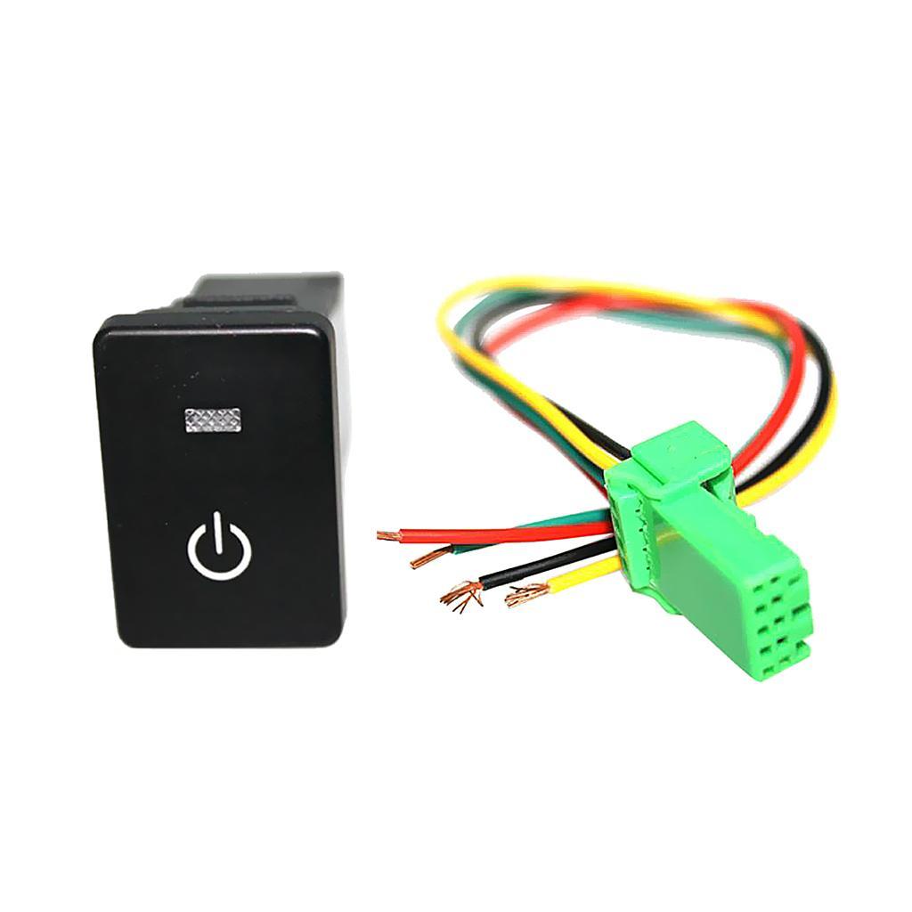 3xPush Switch White LED Power Symbol for Sequoia Highlander 2008-up
