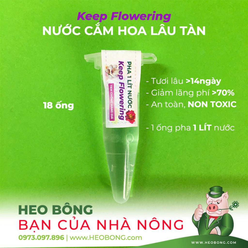 [KEEP FLOWERING] - Combo 18 ống Nước cắm hoa lâu tàn >14 NGÀY (1 ỐNG PHA 1 LÍT NƯỚC)