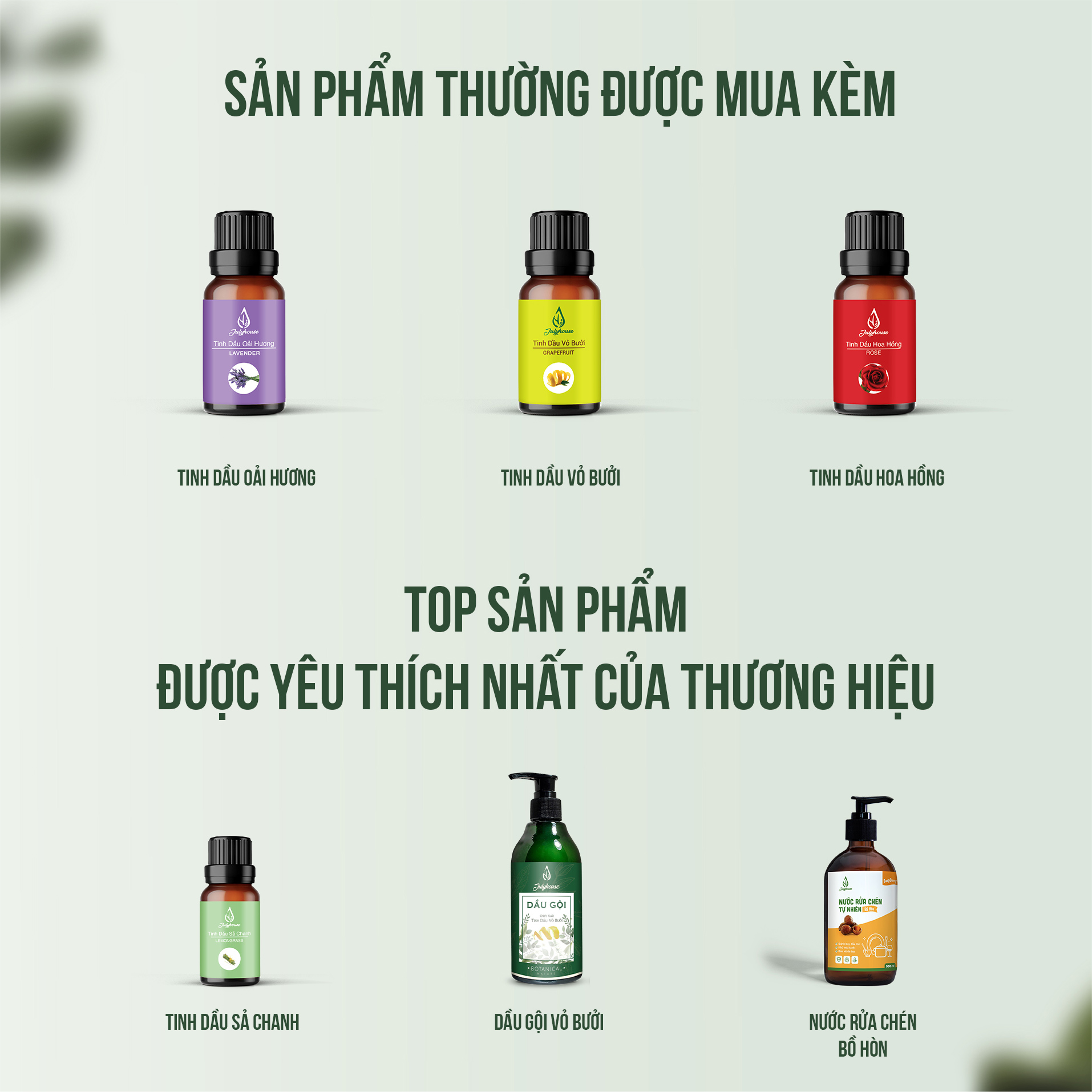 Bộ 2 chai Dầu Dừa JULYHOUSE 50ml.