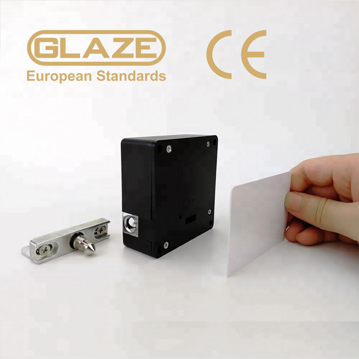 Chốt  điện tử lắp âm cho cửa tủ dùng thẻ cảm ứng - Glaze