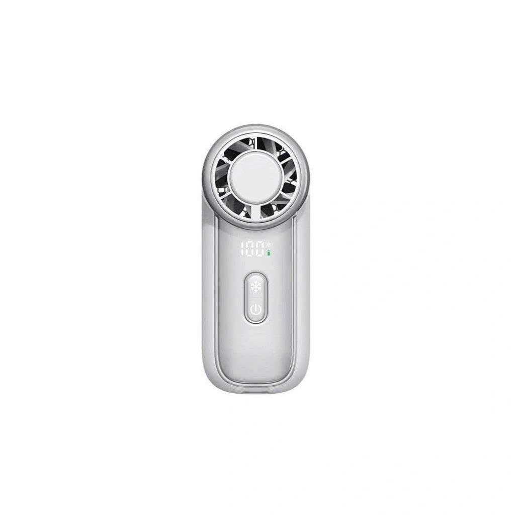 Quạt Tích Điện Cầm Tay Mini 3000mAh Wiwu FS018 Tích Hợp Sò Lạnh Hạ Nhiệt Mùa Hè - hàng chính hãng