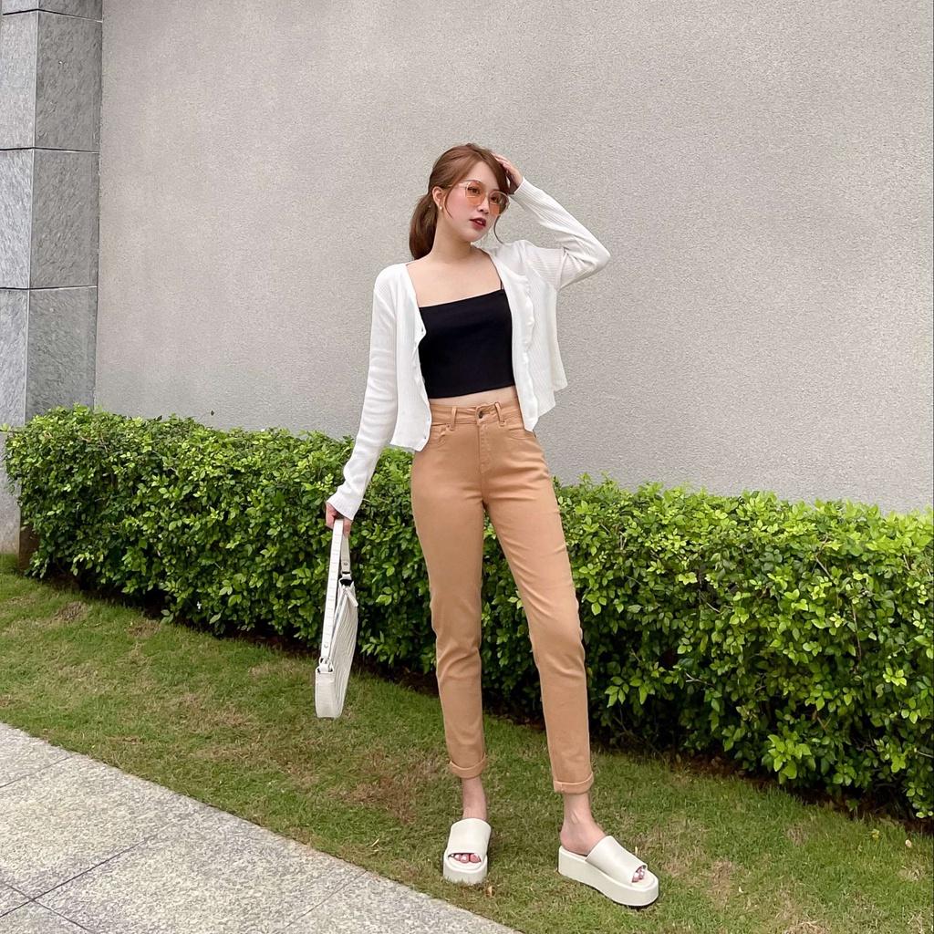 Áo len cardigan gân nút form thoải mái - Surichau