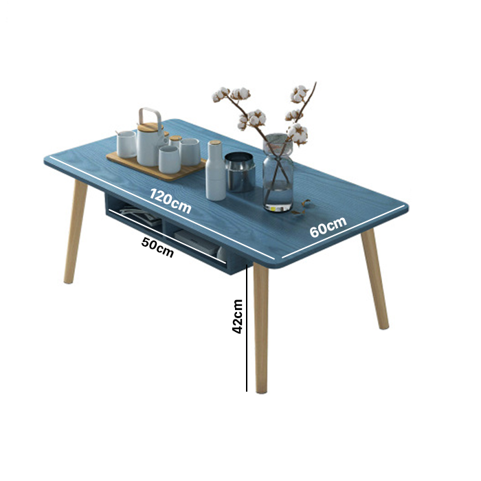 Bàn Sofa 2 ngăn kéo Đa năng Dài 120cm Tiện lợi hiện đại - Bàn Trà Sofa Gỗ MDF cao cấp bên đẹp sang trọng BGA010 Giao màu ngẫu nhiên