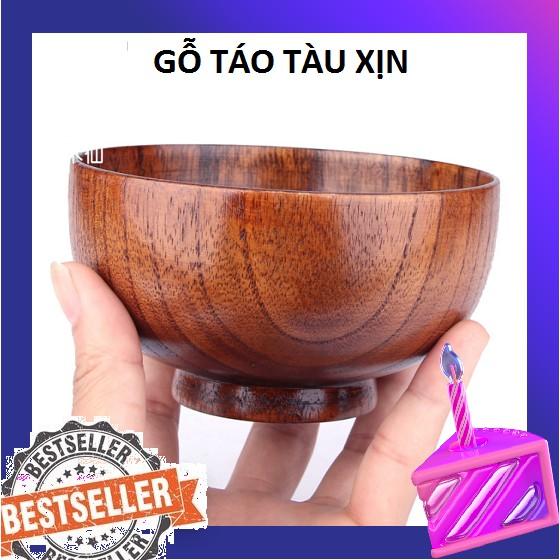 BÁT GỖ VĨNH CỬU KIÊU NHẬT LOẠI TỐT   chén gỗ sáng tạo chén ăn tròn gỗ bát canh