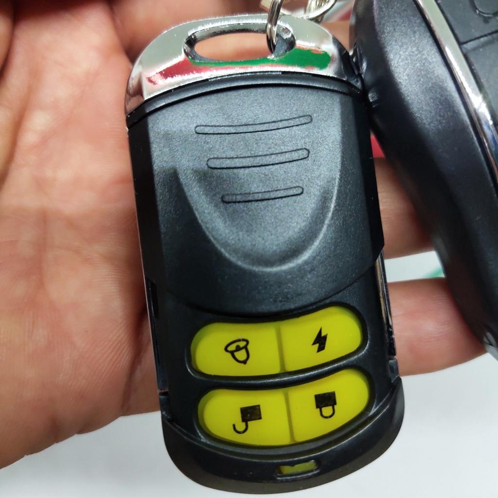 (LOẠI TỐT) Khóa chống trộm xe máy báo động mẫu mới có pin lưu trữ kèm 2 remote hàng cao câp lắp các xe