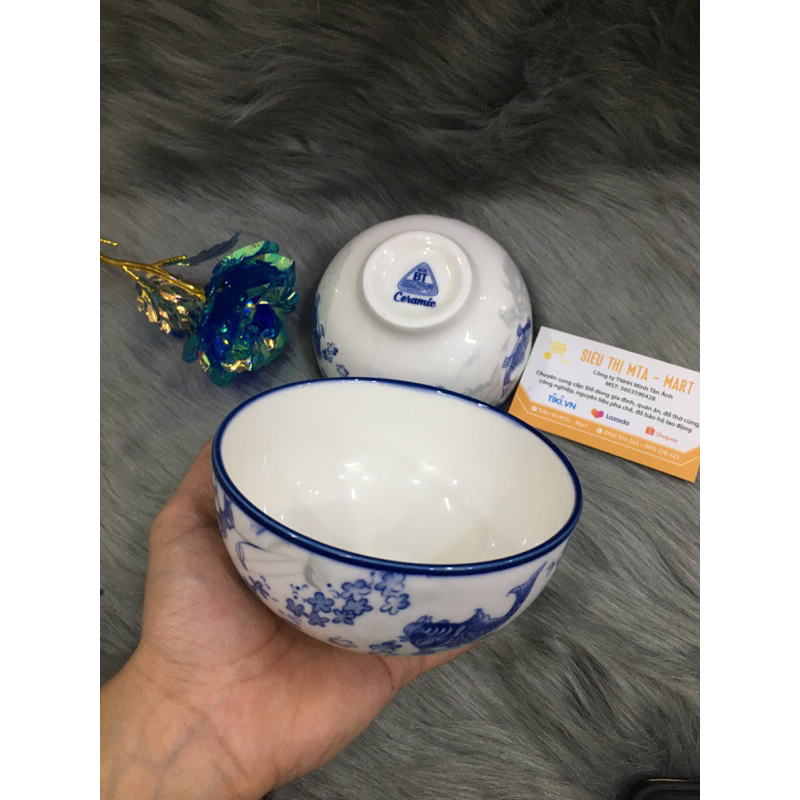 Chén cơm hoa cá chép bộ 10c