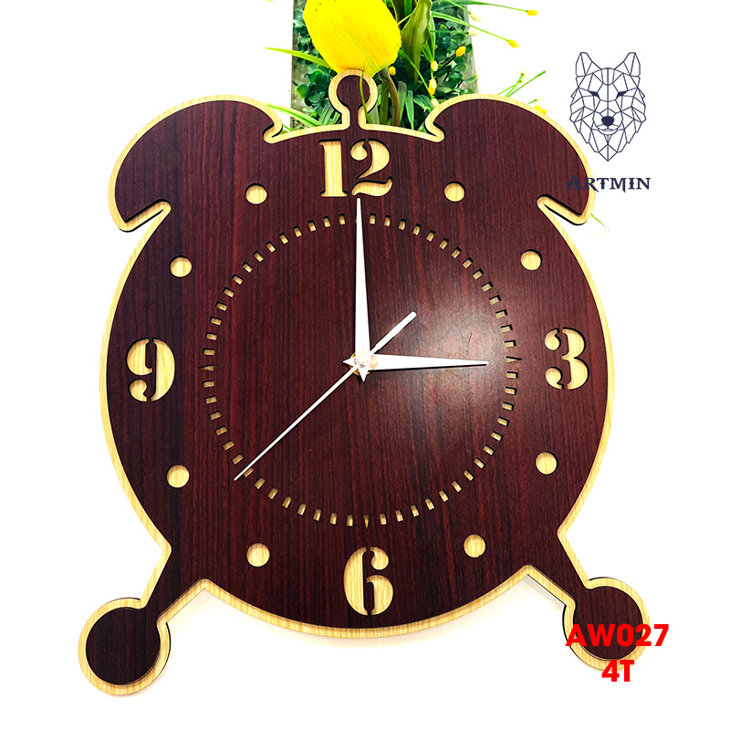 AW027 - Đồng Hồ Gỗ Decor – Đồng Hồ Treo Tường Trang Trí Nhà Độc Lạ