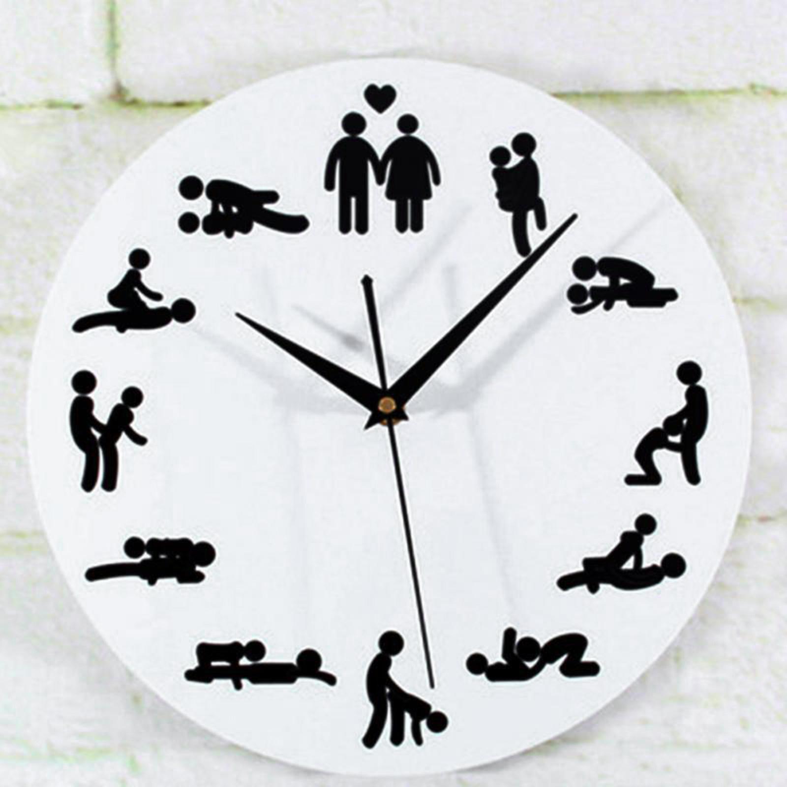 Silent Wall Clock Sex Positions Wall Decor Clock Wall Watch for Living Room