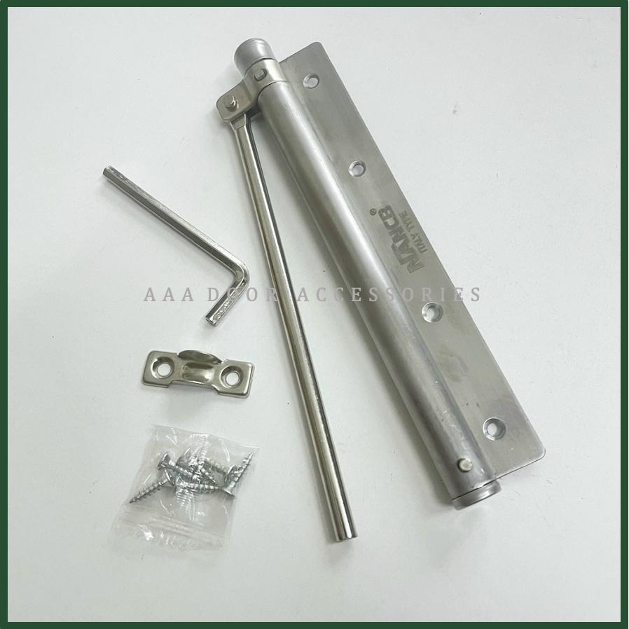 Bản lề cửa tự động INOX 304, Tay đẩy cửa dùng cho cửa nhôm, sắt, gỗ NANCB