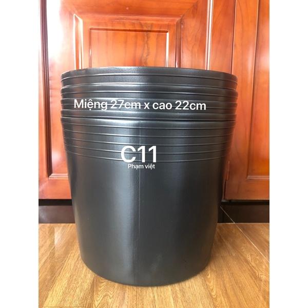 Chậu Nhựa C11 Không Đục Lổ