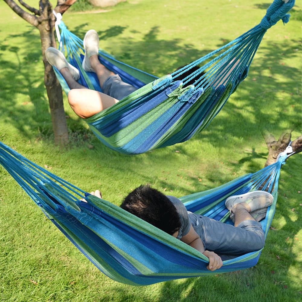Võng đơn và đôi cho sân sau sân hiên cắm trại ngoài trời trong nhà Single / Double Hammock for Backyard