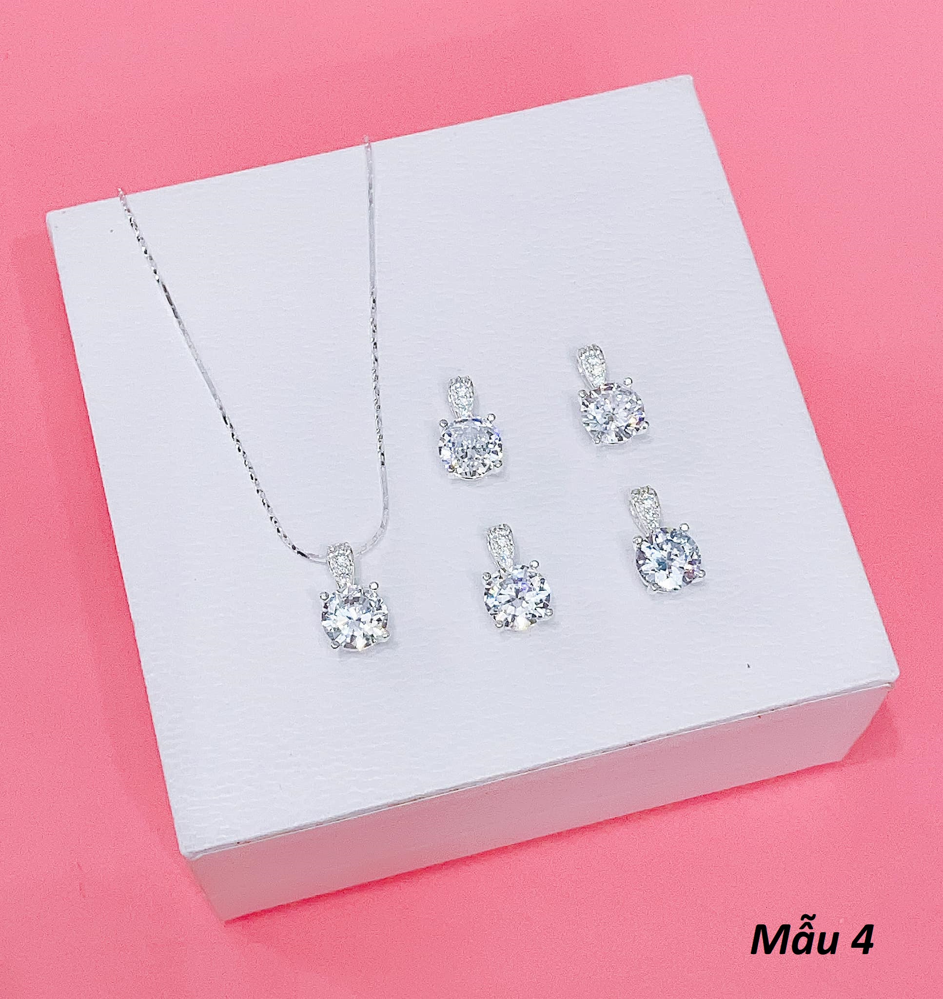 Dây chuyền nữ kèm mặt chất liệu bạc s925 MS091