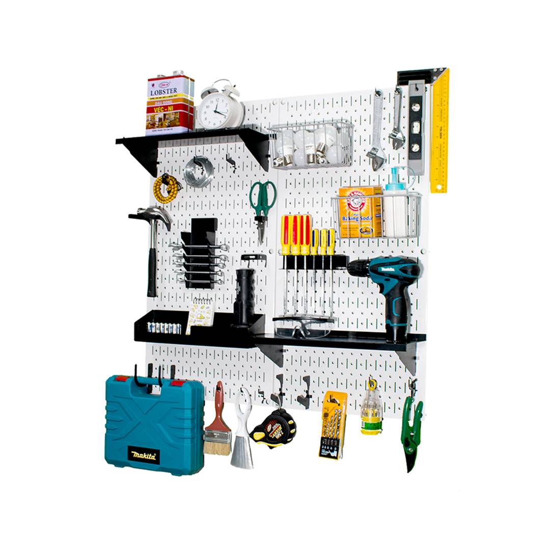 Bảng Treo Đồ Nghề Pegboard Cơ Khí SMLIFE D1 White - Lưu Trữ Trưng Bày Dụng Cụ Sửa Chữa Thông Minh Dễ Tìm Kiếm