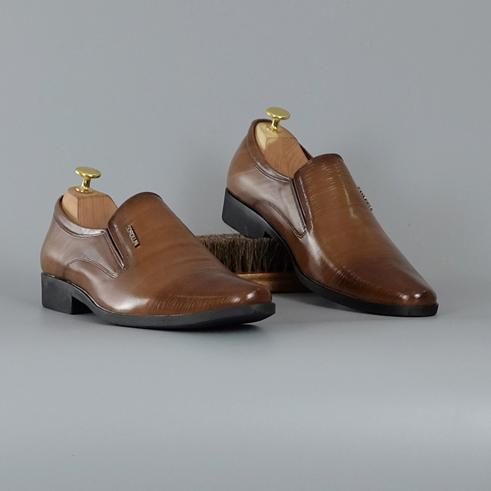 Giày lười nam da bò cao cấp chất lượng xịn thương hiệu Fu Khang - GC150N
