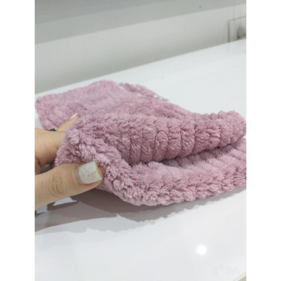 Khăn Mặt Nhập Hàn, Lông Cừu Hàn Quốc 50x35cm, Siêu Mềm Mại, Xịn Xò, Siêu Thấm Hút, Chất Liệu 100% Cotton