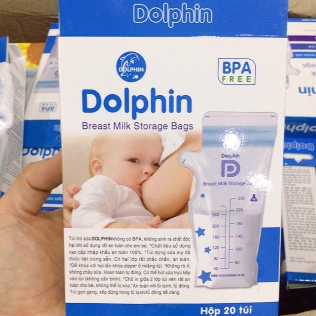 Túi trữ sữa mẹ Dolphin (20 túi/hộp) 250ml - DP052