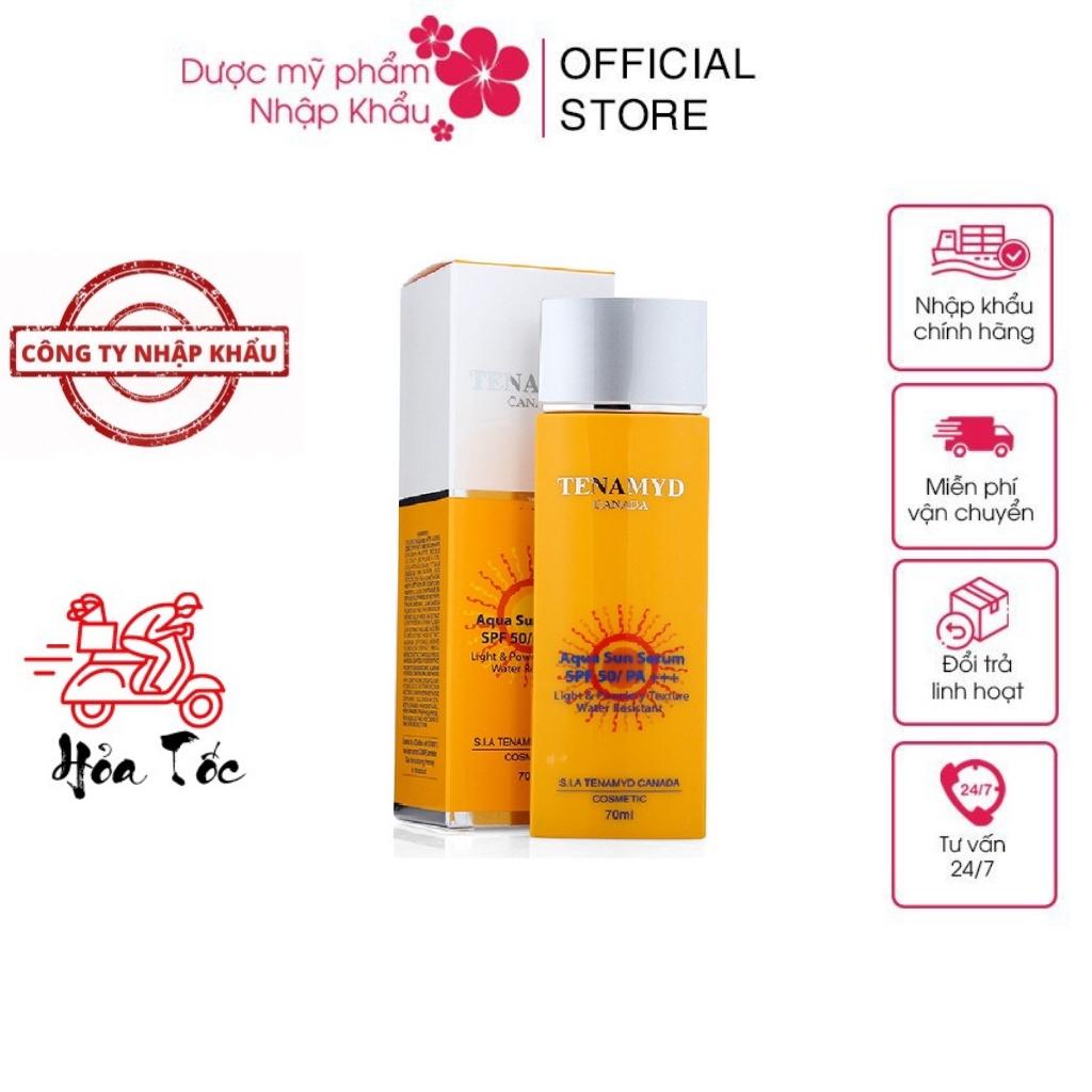 HÀNG NHẬP KHẨU-Huyết Thanh TENAMYD Aqua Sun Serum SPF50/PA+++ Tinh Chất Chống Nắng, Kem Chống Nắng Dạng Nước Mọi Loại Da