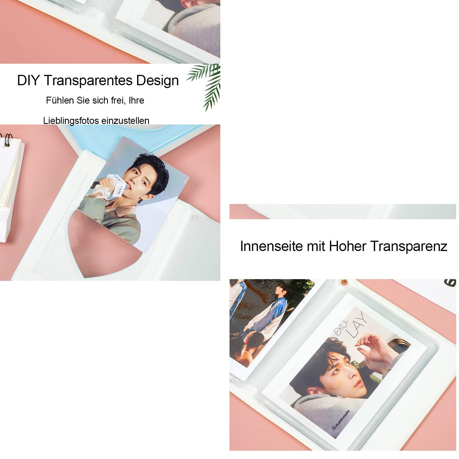 Binder mini photocard, album phản chiếu mini, photocards, album ảnh chụp ảnh bài, album ảnh nhỏ, photocard Binder Kpop mini, Túi thẻ kinh doanh 32 -pocket cho album ảnh mini 3 inch