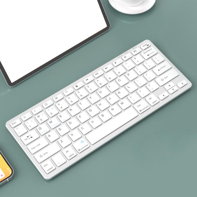 Bluetooth-Tương Thích 3.0 5.0 + 2.4G Hai Chế Độ Không Dây Bàn Phím Im Lặng ForOffice