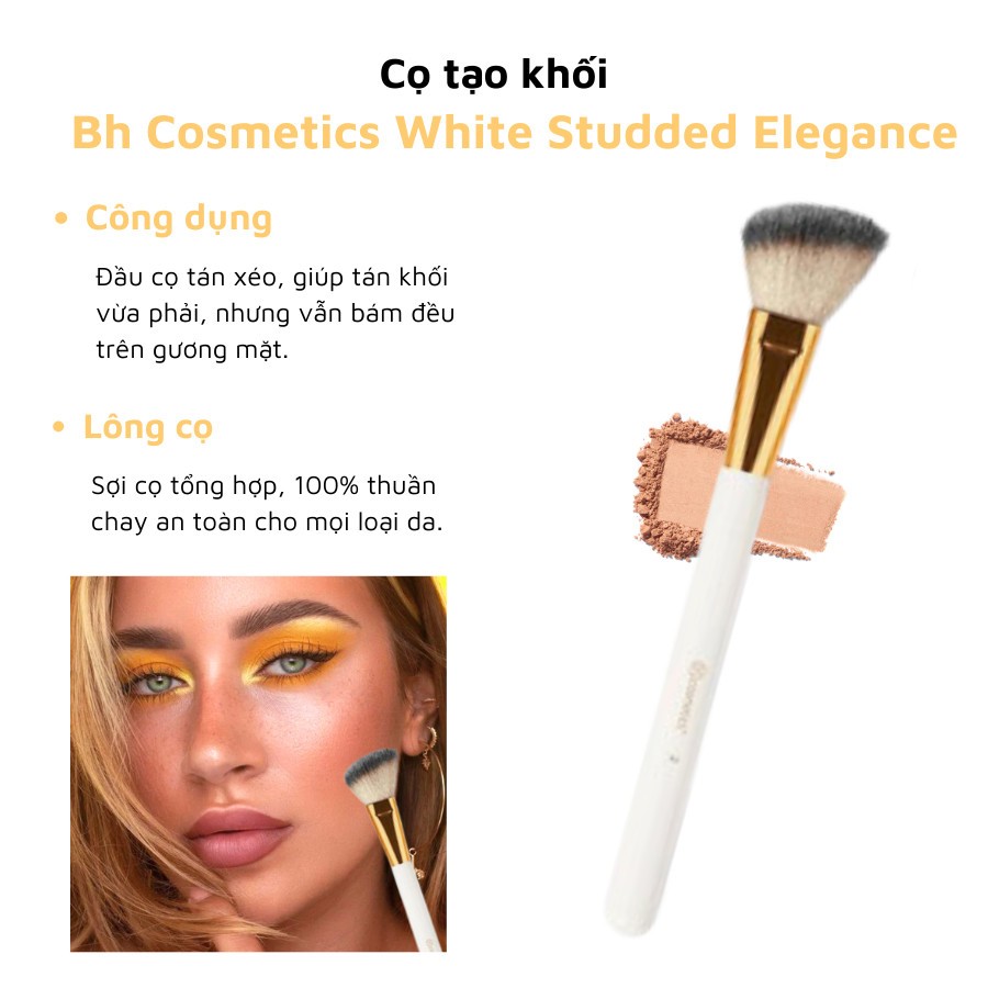 Cọ tạo khối mặt BH COSMETICS white studded elegance 02