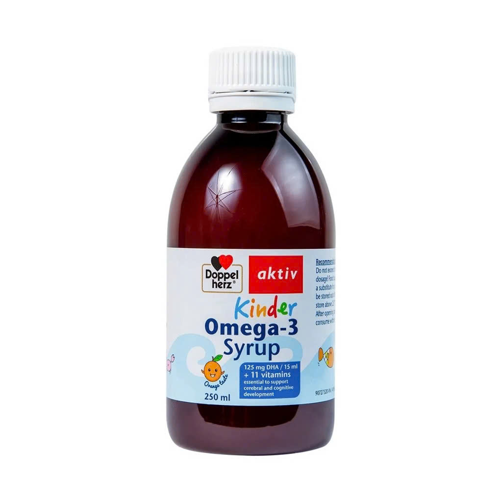 Siro omega 3 hỗ trợ phát triển não bộ và thị lực cho bé Doppelherz Kinder Omega-3 Syrup 250ml