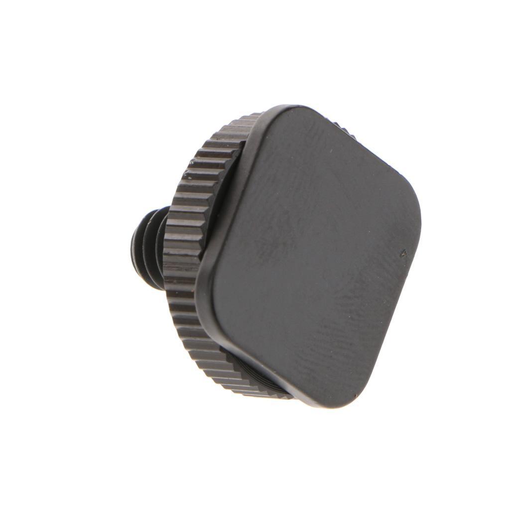 Metal 1/4"-20 Tripod Screw to Flash Camera Hot Shoe Mount Adapter + 1