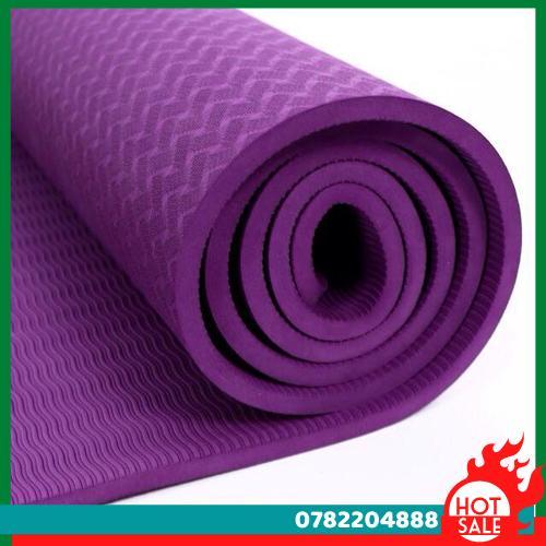 Combo Thảm Tập Yoga Cao Cấp Tpe 2 Lớp Tặng Kèm Túi Lưới - Màu Ngẫu Nhiên - CH Hương Thị Miễn Phí Vận Chuyển