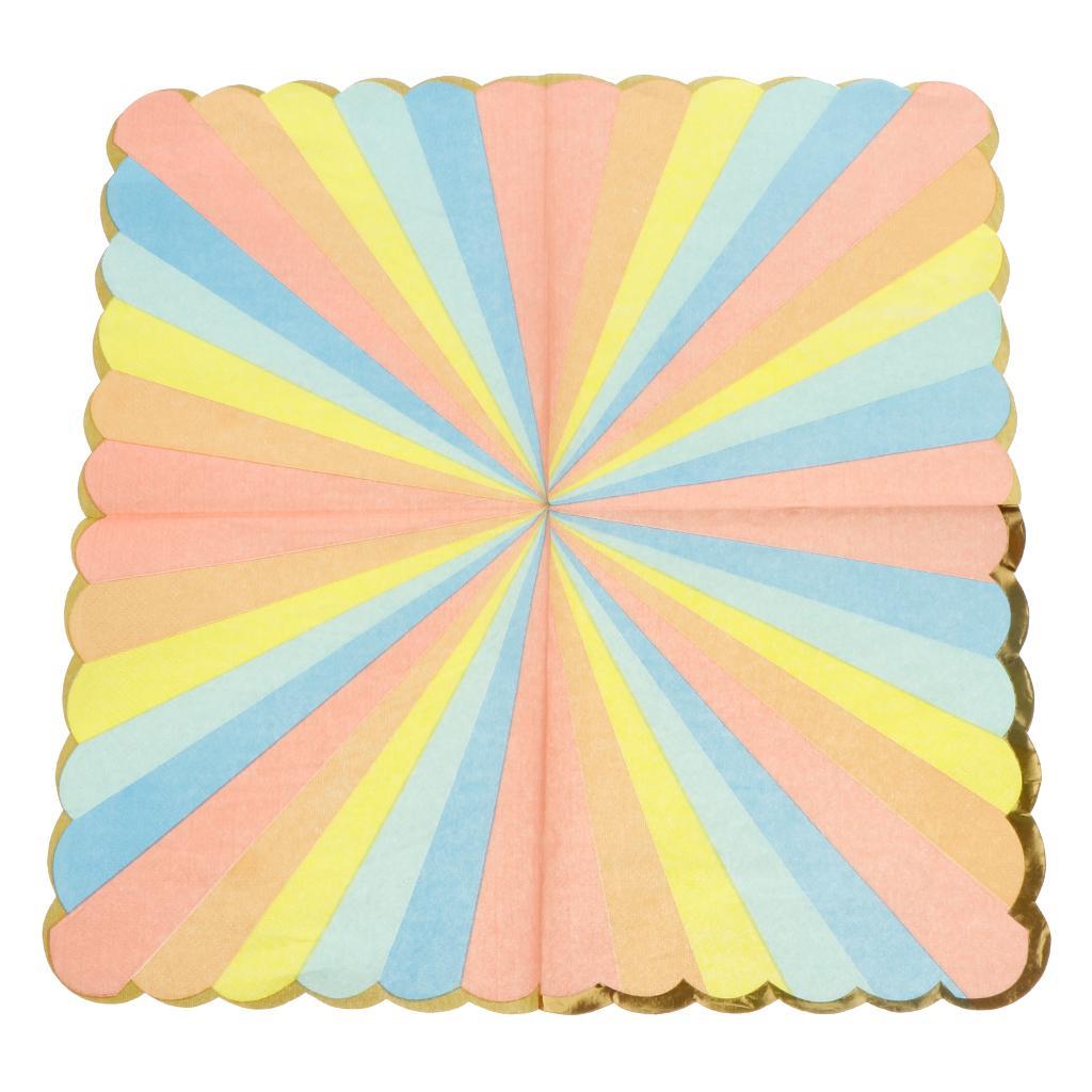 16 Pack Disposable Paper Napkins Wedding Birthday Party Tableware Colorful