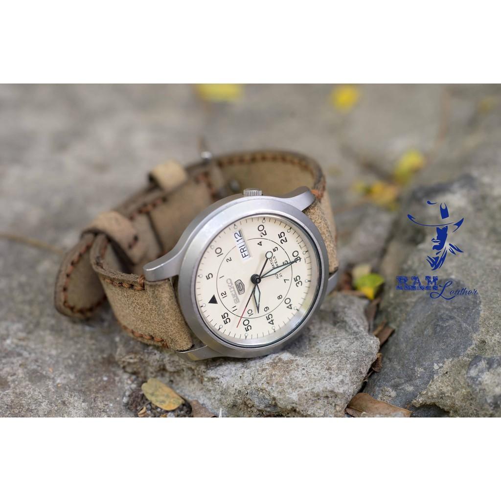 DÂY ĐỒNG HỒ DA BÒ SIZE 18MM - CHÍNH HÃNG RAM LEATHER