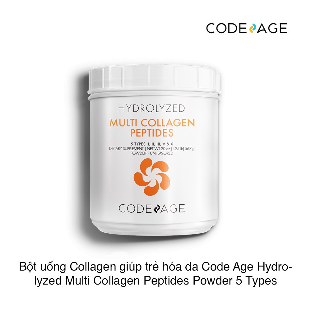 Bột Collagen Tổng Hợp Giúp Trẻ Hóa Da CodeAge Hydrolyzed Multi Protein Powder 567g