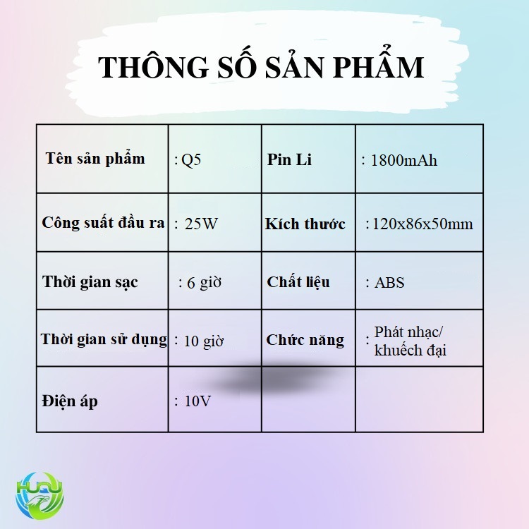 loa trợ giảng Q5