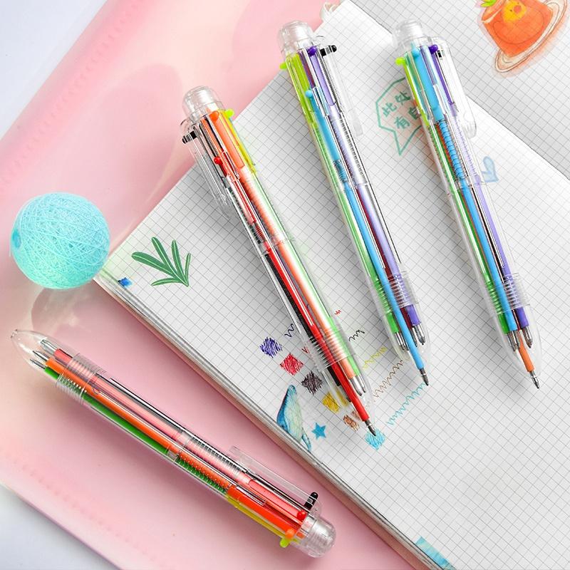 1 bút bi 6 màu sắc