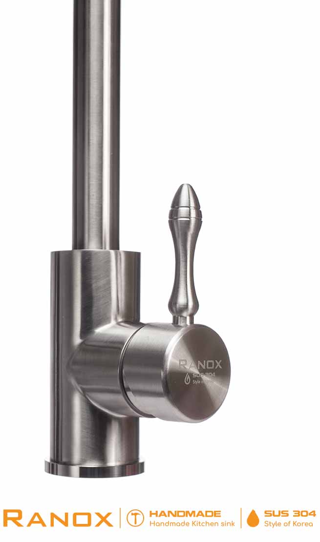 Combo Bộ chậu rửa bát inox nhập khẩu + vòi rửa RANOX 2 đường nước RN4662